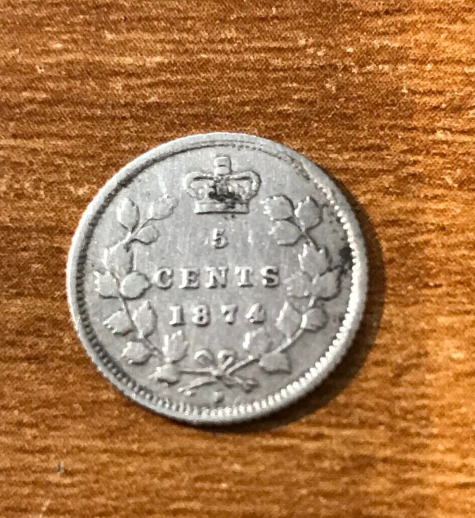 Canada 1874 H 5 cents Victoria