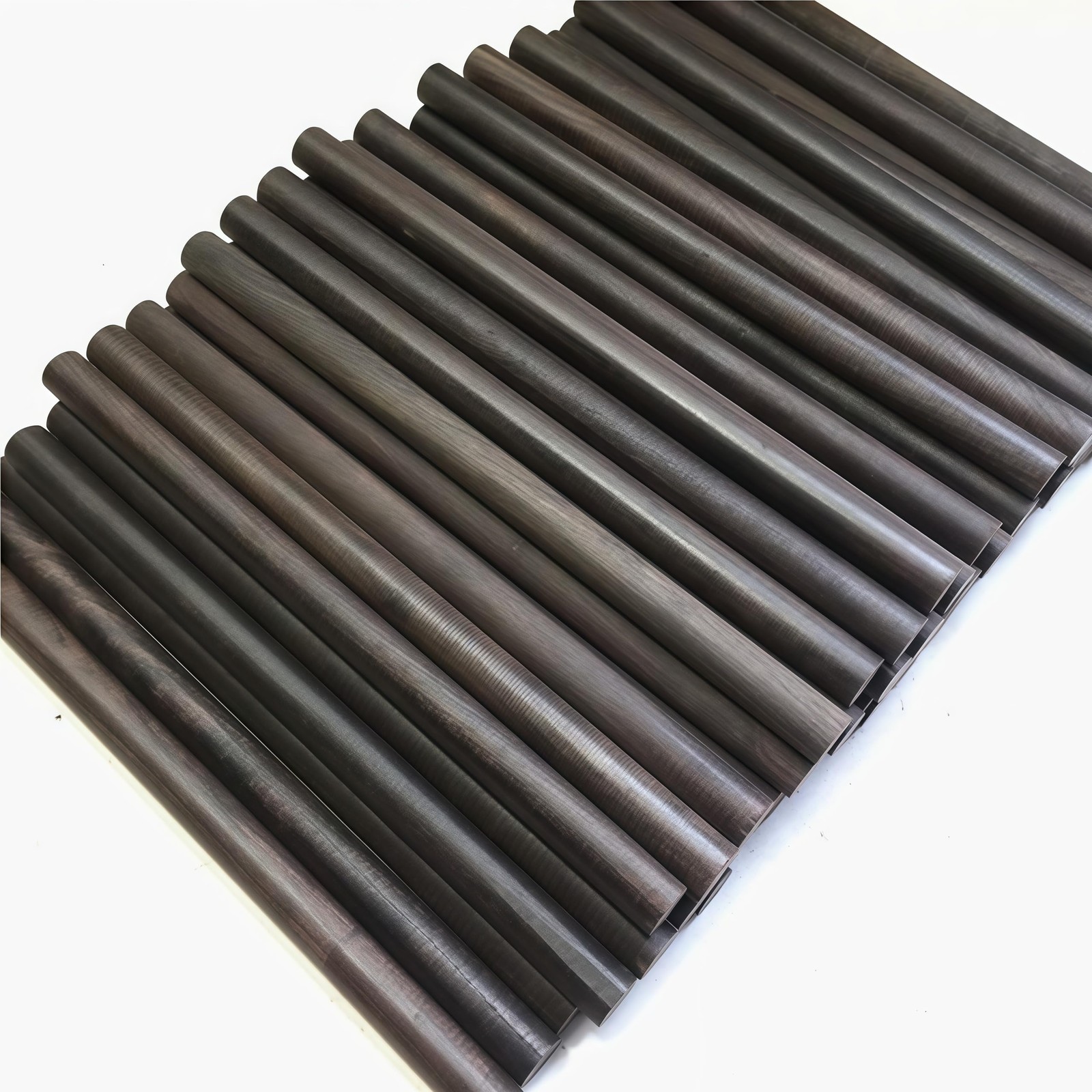 10-Pack 15x1.2cm African Blackwood Ebony Dowel Pins Wood Lumber Turning Blank...