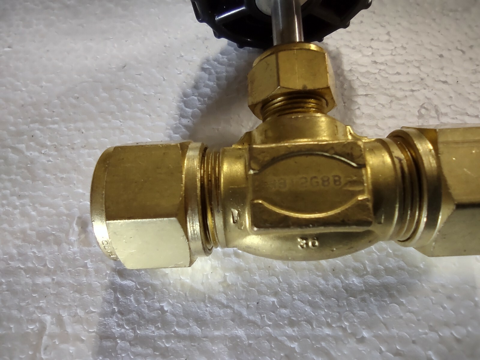 HOKE - 3812G8B - NEEDLE VALVE REGULATING STEM TIP - 1/2 GYROLOK BRASS
