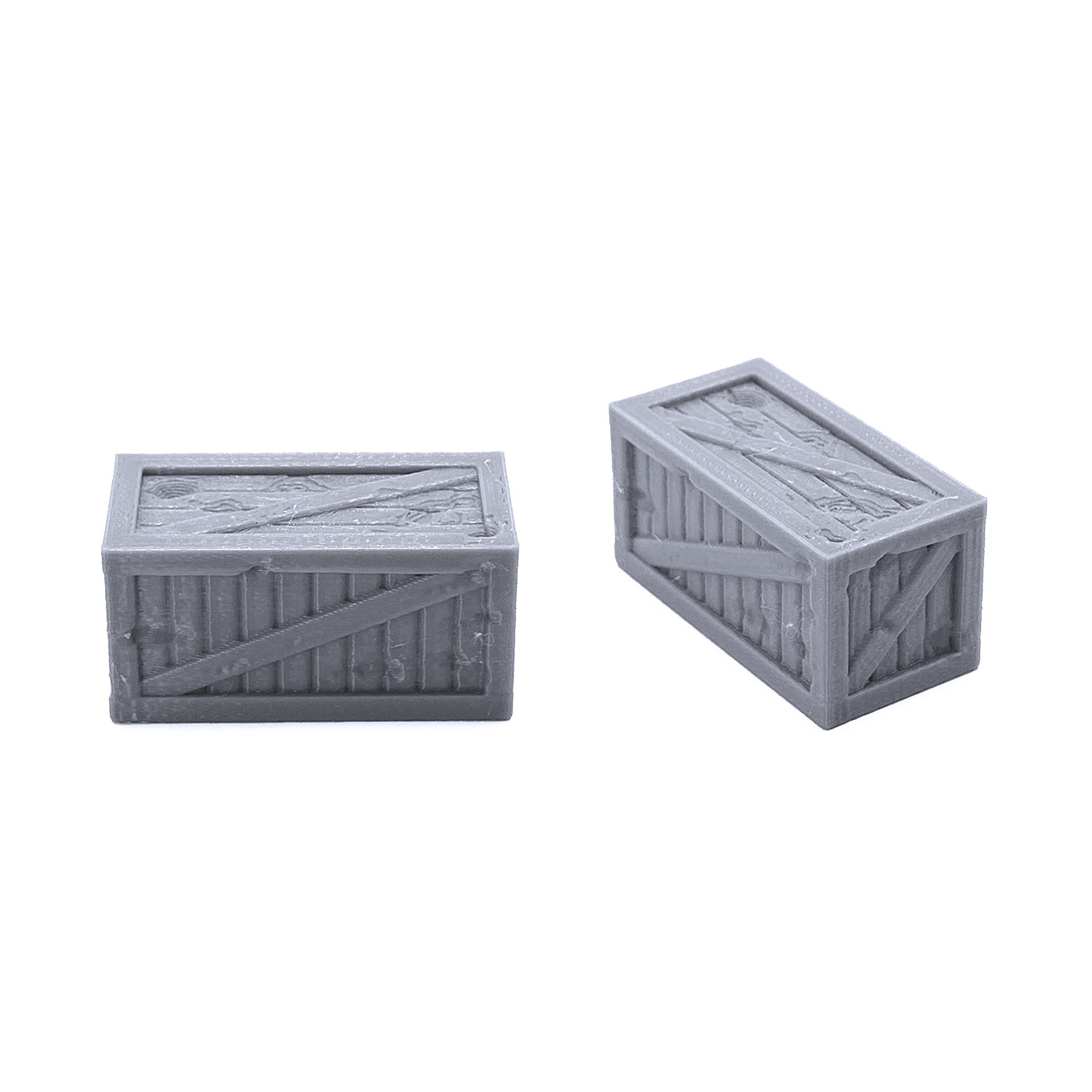 Rustic Crates and Pallets, 3D Printed Tabletop RPG Scenery and Wargame Terrain
