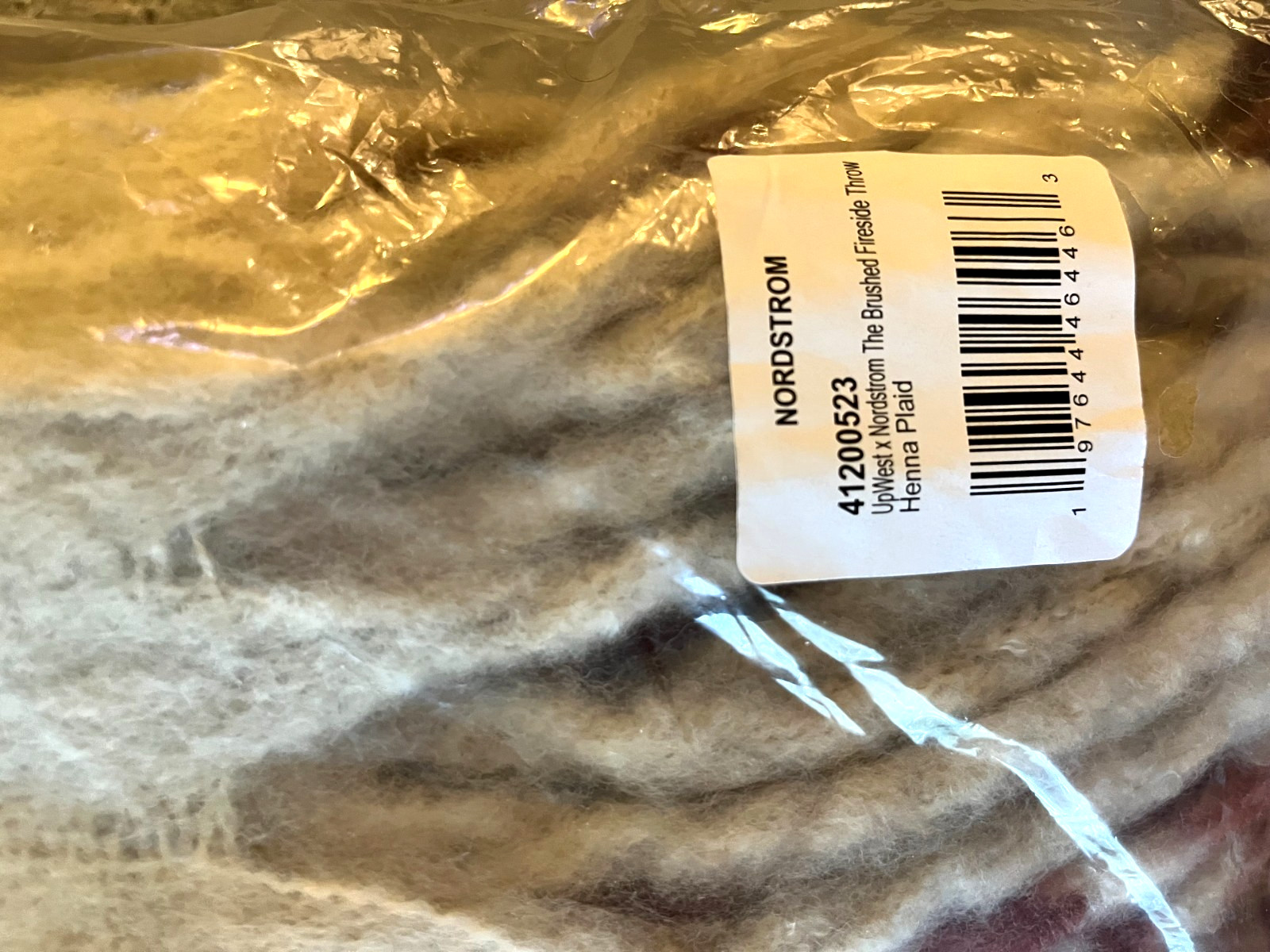 Fireside Brushed Flannel Throw Blanket One Size