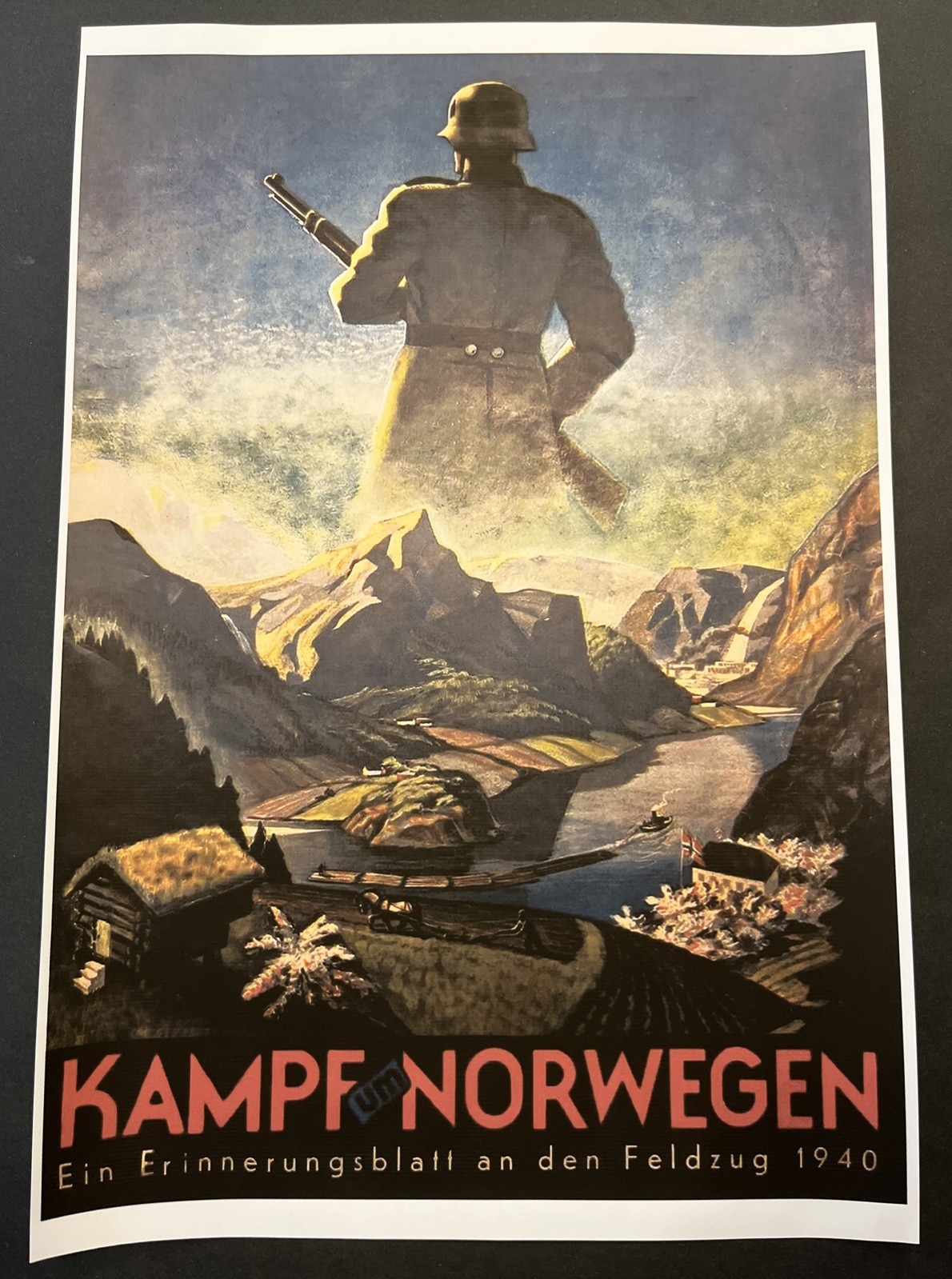 Battle For Norway Wehrmacht Third Reich German Military War Poster WW2 WWII