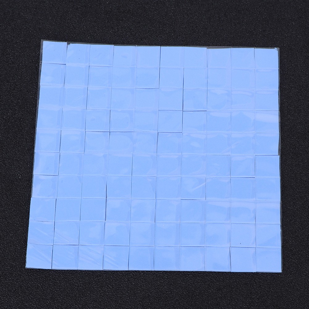 100X100X1mm 2Pcs Thermal Silicone Heatsink Pad For CPU Cooling Conductive N