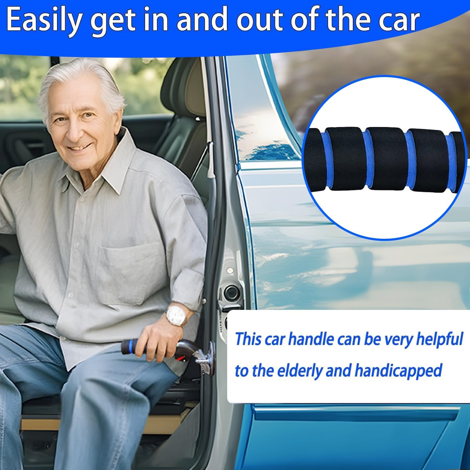 Car Handle Assist for Elderly Car Door Handle Multifunction Handle Car Door Latc