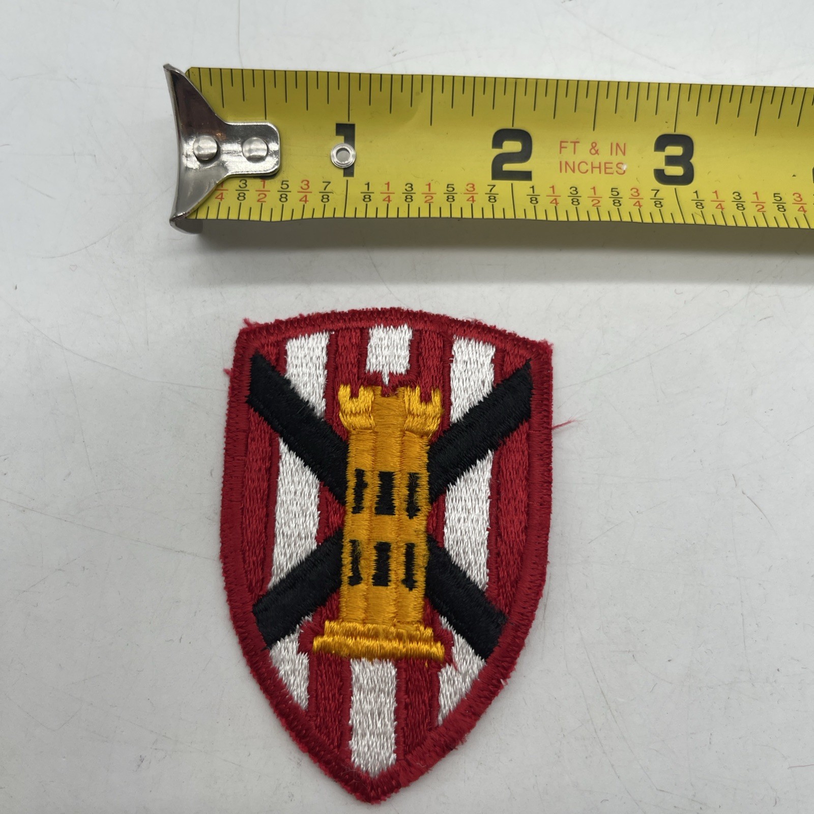 U.S. Military Army 7th Engineer Brigade Patch Insignia Cut Edge Full Color