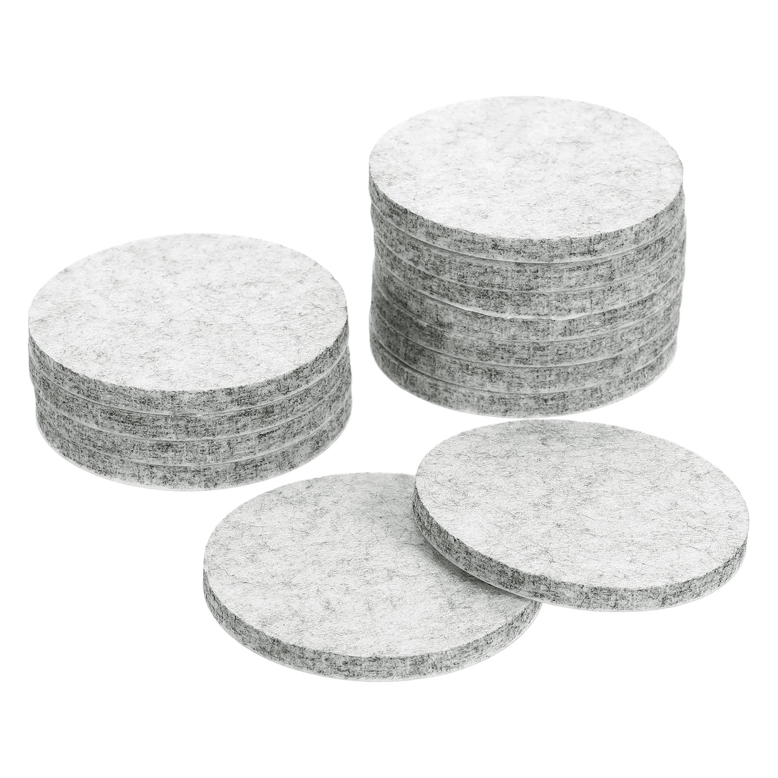 Furniture Sliders, 12Pcs 2.5" - Self Adhesive Felt Furniture Pads (Gray)