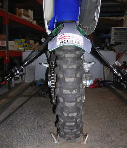 MX Motocross Motorbike Rear Wheel Tie Down System Downs Strap Straps Tire Tyre