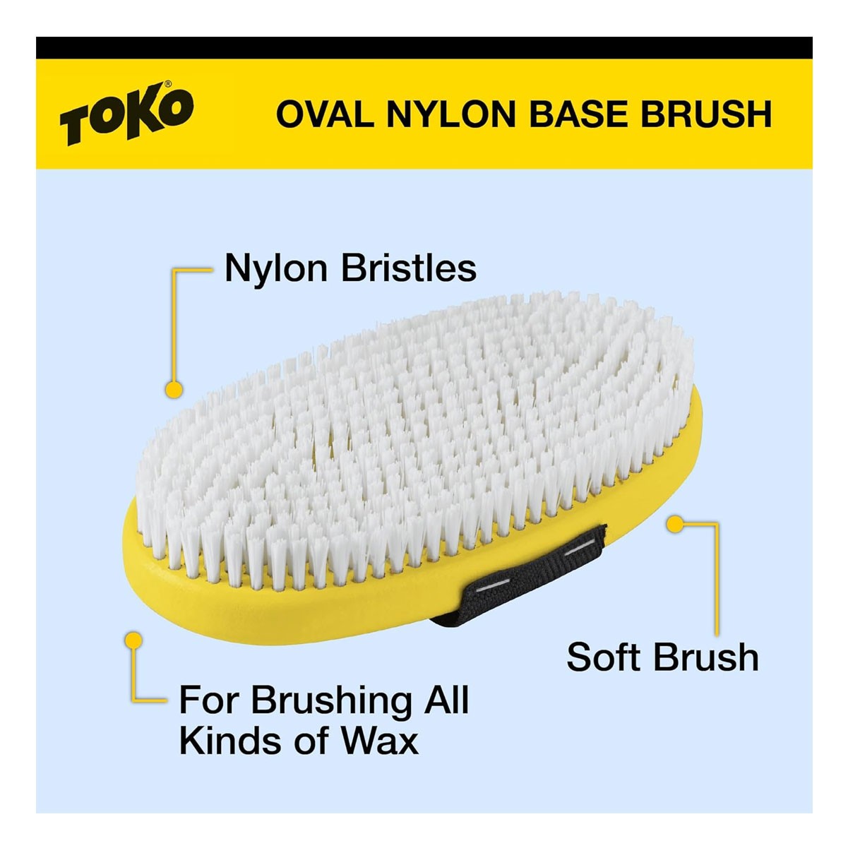 TOKO Nylon Oval Base Brush with Strap (5560010)