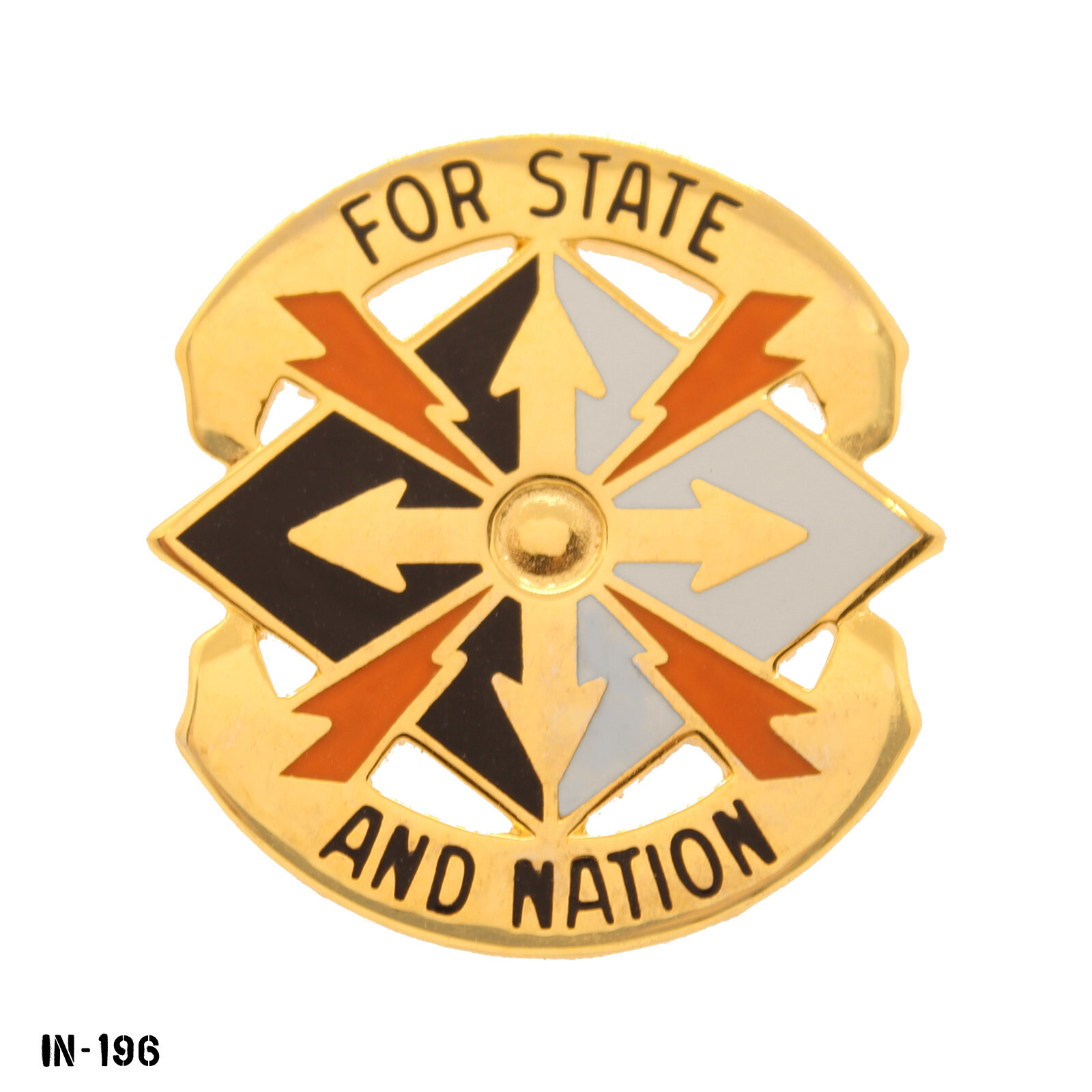 142nd Signal Brigade ~ For State And Nation ~ Army DUI Crest Pin ~ Vanguard NEW