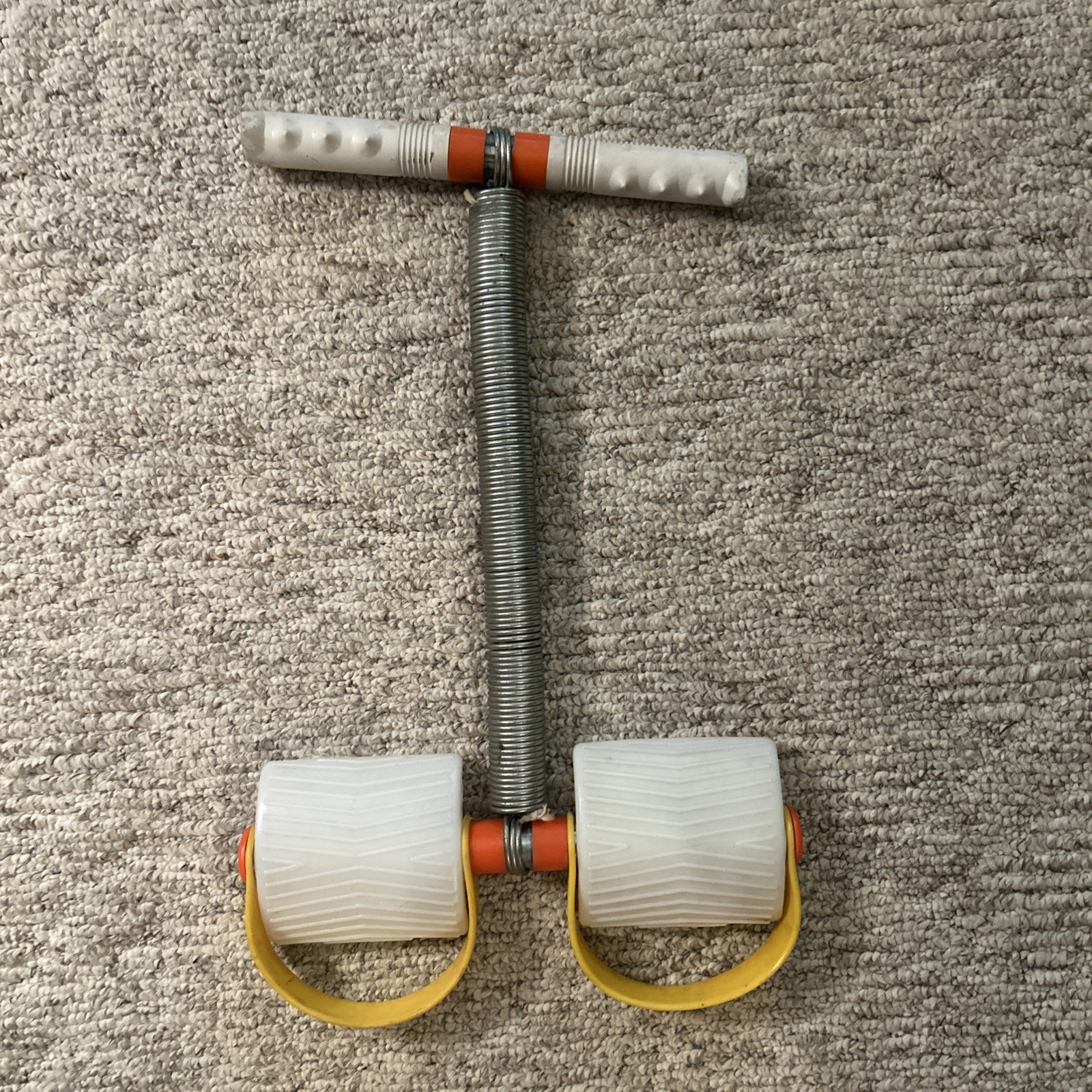 Vintage 1980's  Pull-Up Exerciser Spring Action Rowing Row Ab (D4)