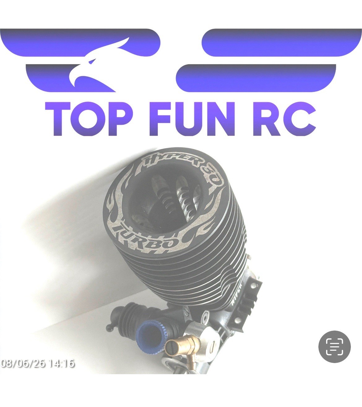 HoBao Hyper 30 Turbo Engine W/O Pull Starter (Backplate) with Turbo Glow Plug