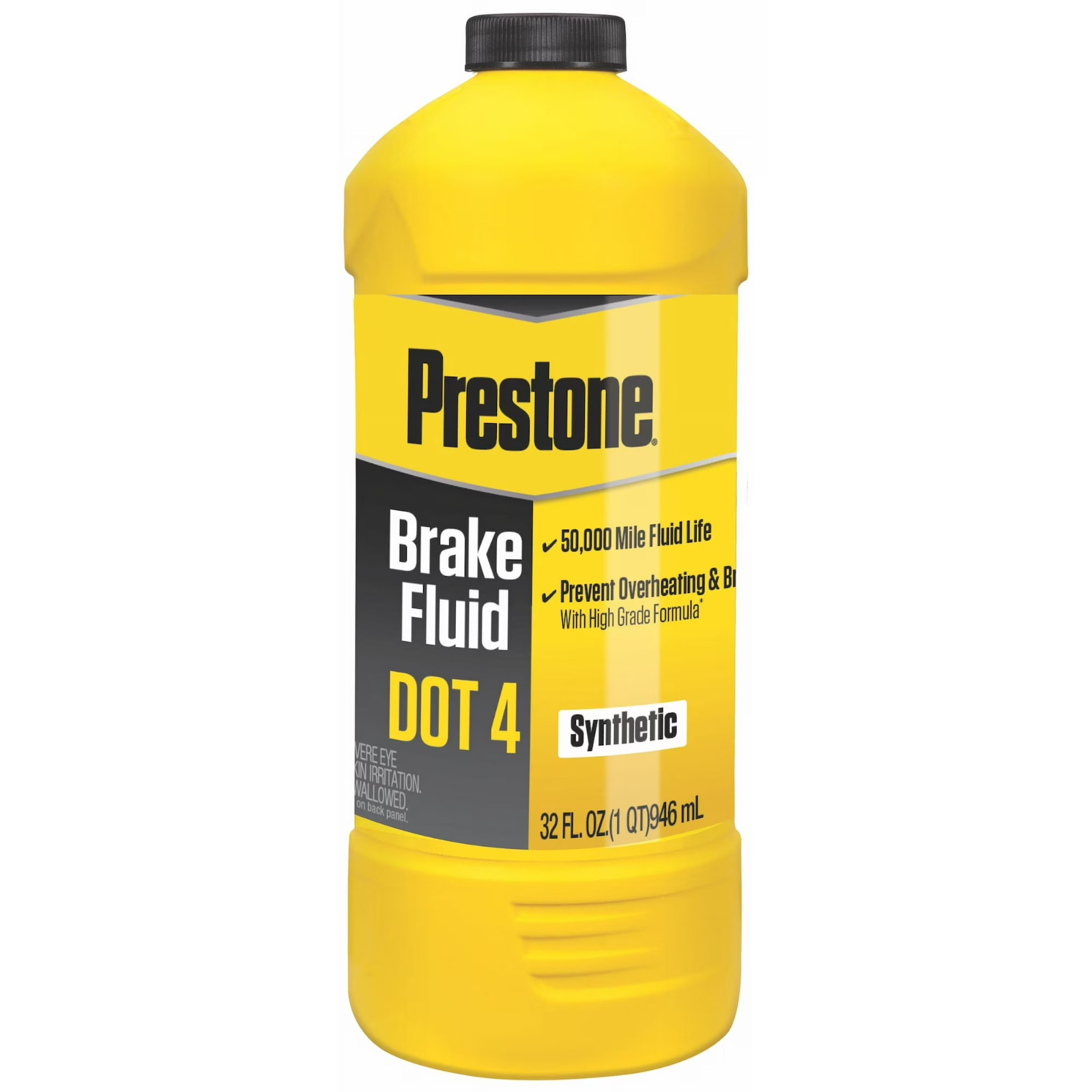 Prestone DOT 4 Brake Fluid 32 oz High Performance Synthetic Automotive