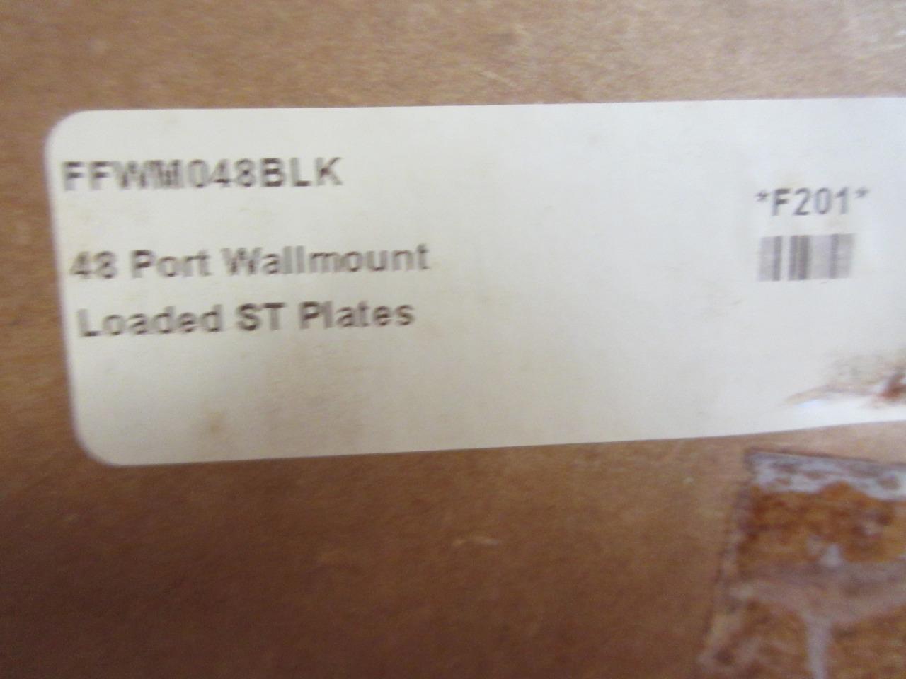 FIS Wall Mount Enclosure Patch & Splice (8) Adapter Plate FFWM048BLK