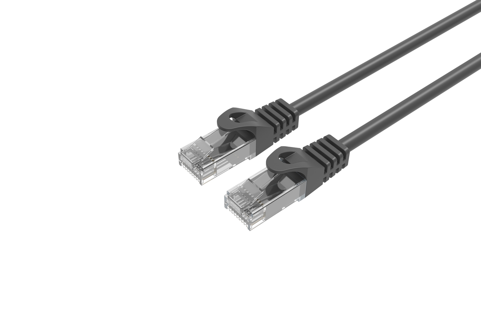 CAT6 Slim Ethernet Patch Cable Black 28AWG 3FT 25 PACK