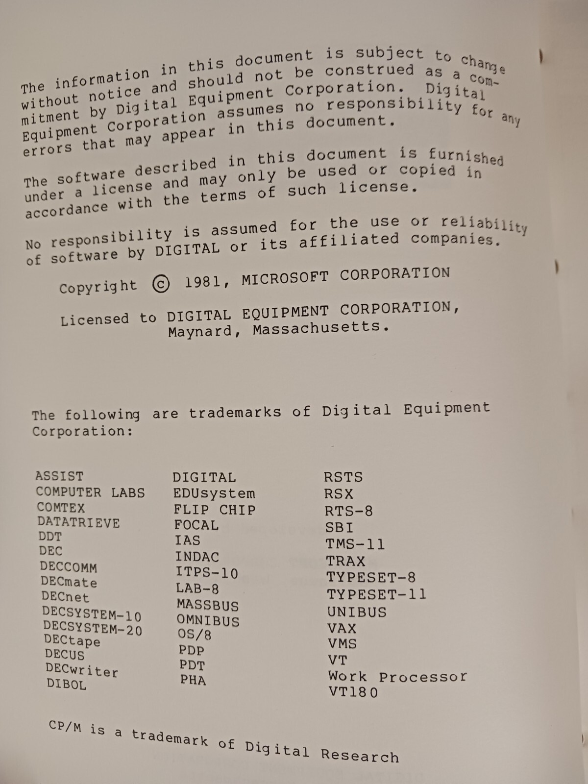 MBASIC VT180 V5.21: BASIC-80 Reference Manual, Getting Started with MBASIC VT180