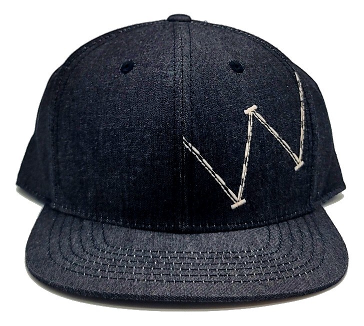 Wrangler New W Chambray Denim Gray Black Snapback Era Hat Cap