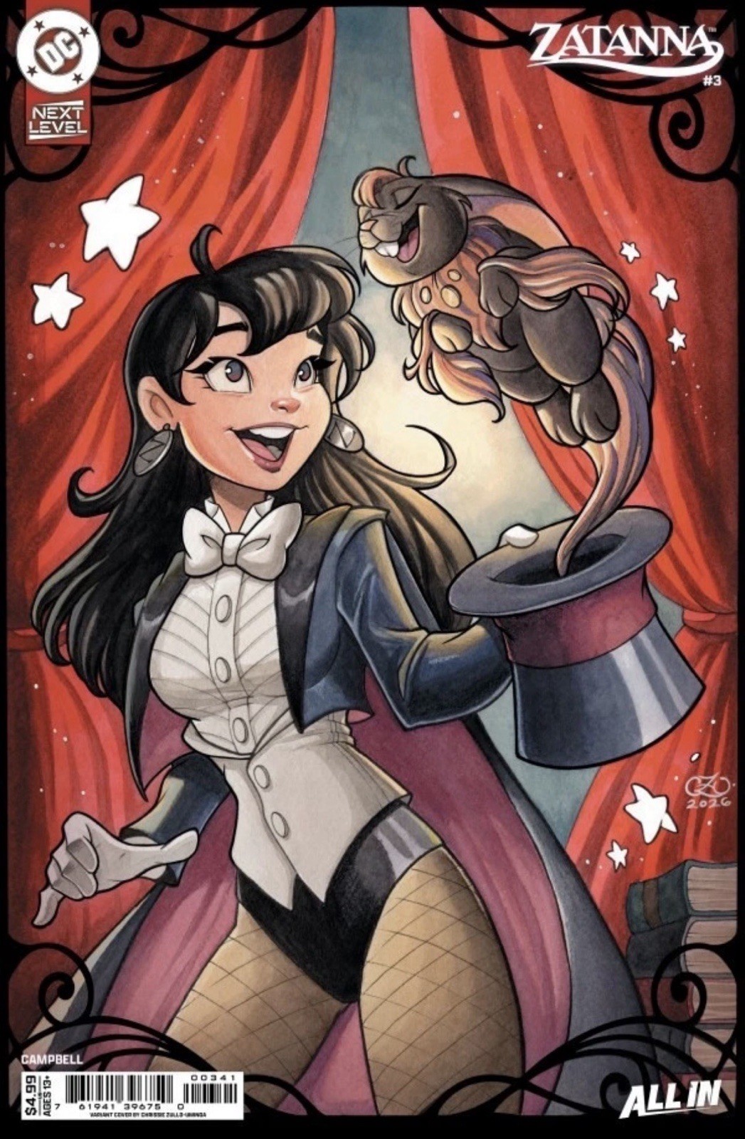 Zatanna (2026) #3 CVR D Chrissie Zullo-Uminga Card Stock VARIANT 2026