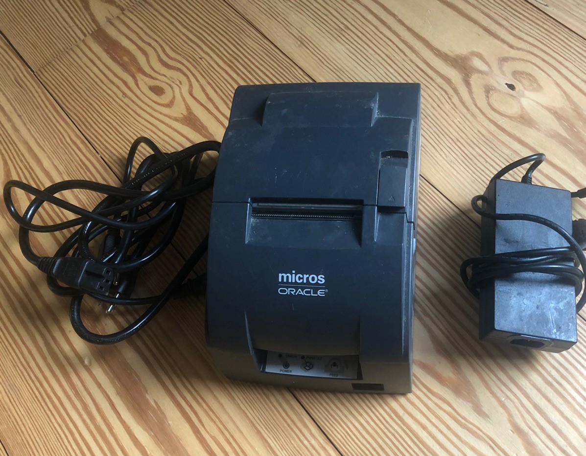 Epson Micros Oracle TM-U220B M188B Receipt Printer Ethernet Grade B READ