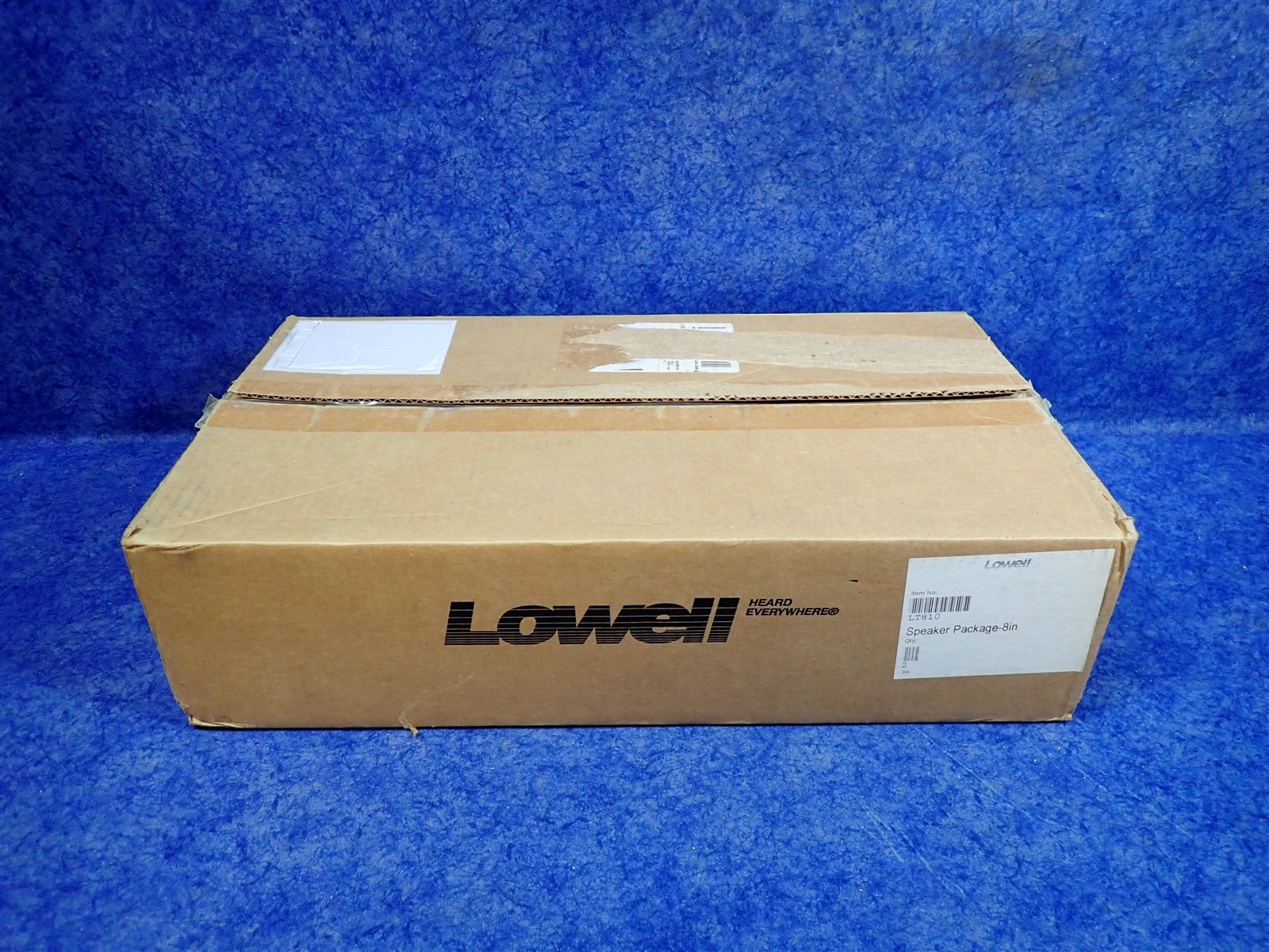 Lowell LT810 8" Dual Cone Lay-in Tile Ceiling Speaker PAIR 1x2 Grille (Q5)