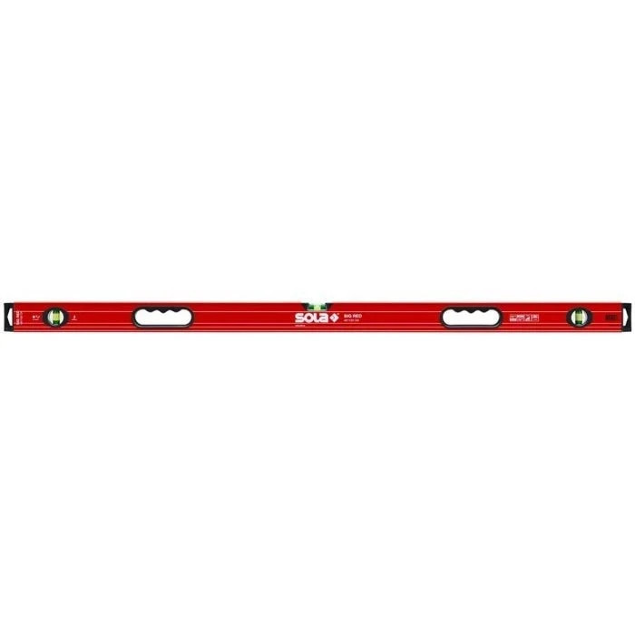 SOLA LSB78 Big Red Aluminum Box Beam Level with 3 60% Magnified Vials, 78-Inch