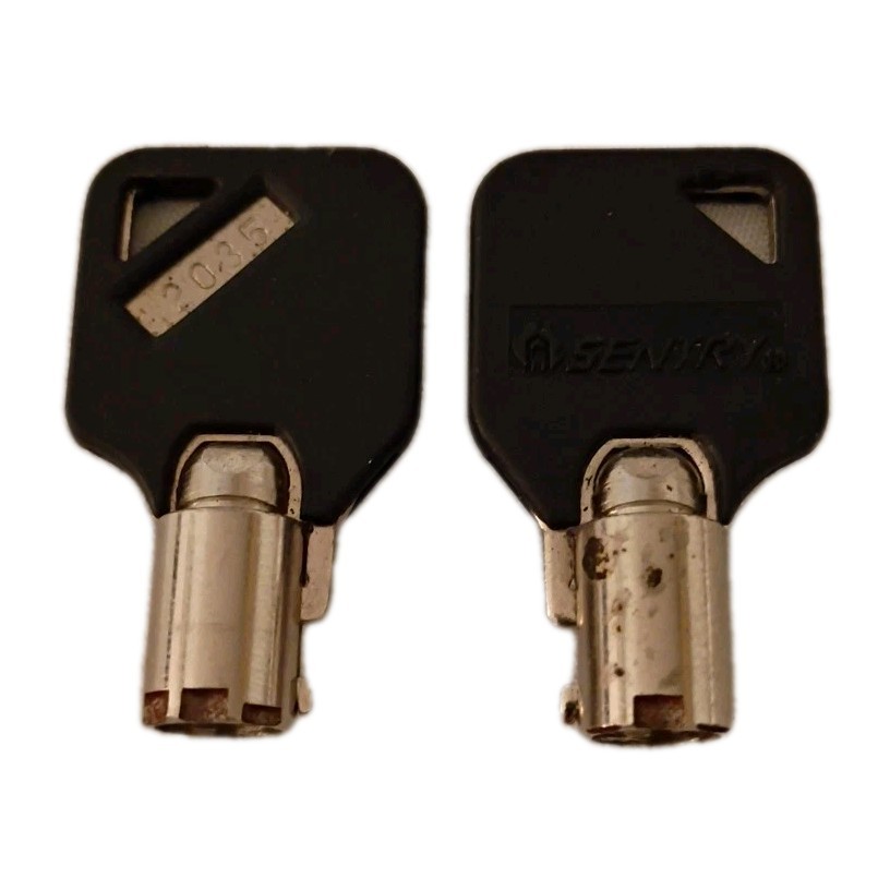#2035 2 SENTRY SAFE keys tubular round key OEM