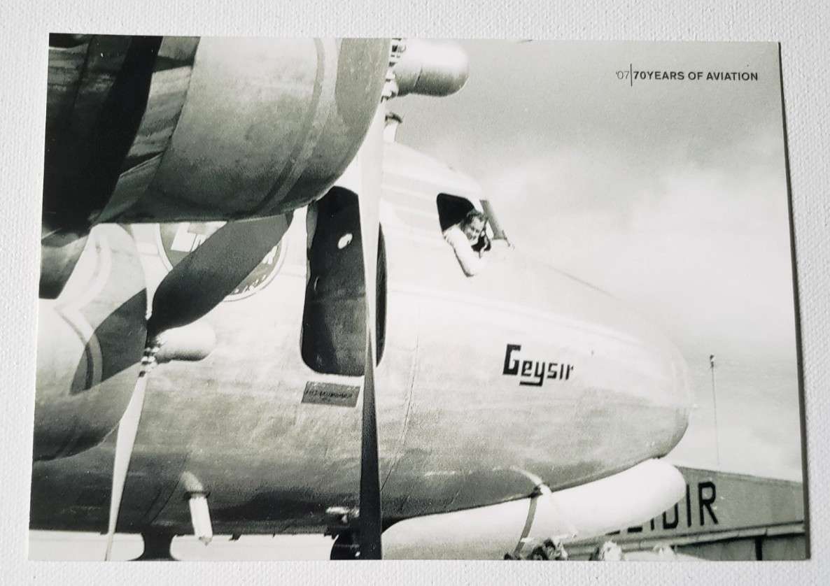 ICELANDAIR Airline Issued PBY CATALINA Flying Boat ''GEYSIR'' Postcard