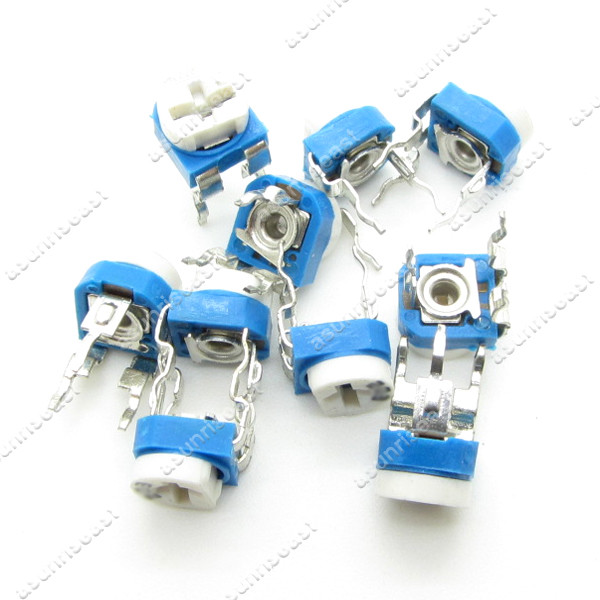 10 x Blue White 50K Ohm 503 Trimpot Trimmer Potentiometer Variable Resistor