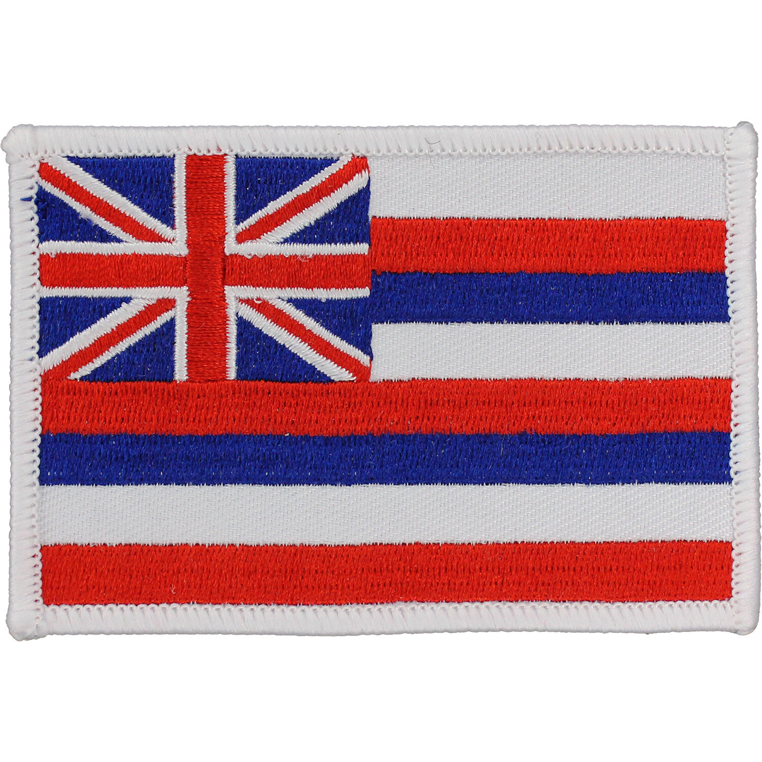 Hawaii State Flag Patch ( 3 1/2" Wide x 2 1/4" High ) P2406