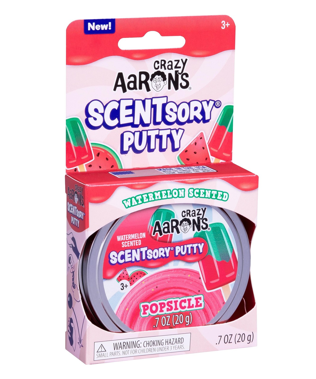 Crazy Aaron's - Popsicle - Multi-Color Sensory Putty 4" Tin