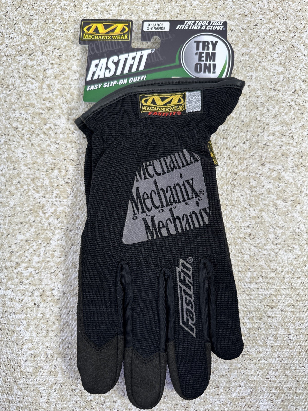 Mechanix Wear "FASTFIT" Flexible Protection Gloves Black XL MFF-05-011 Brand New