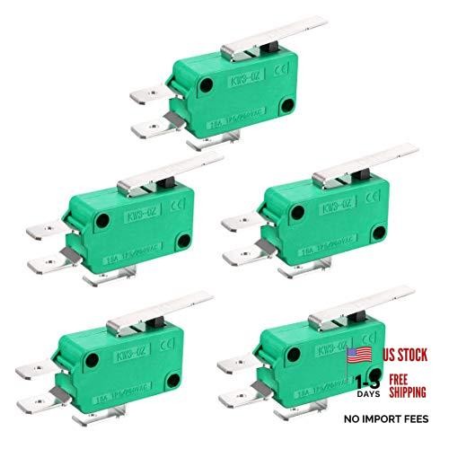 5PCS KW3-OZ 16A 125/250VAC SPDT NO NC Hinge Lever Type Micro Limit Switches