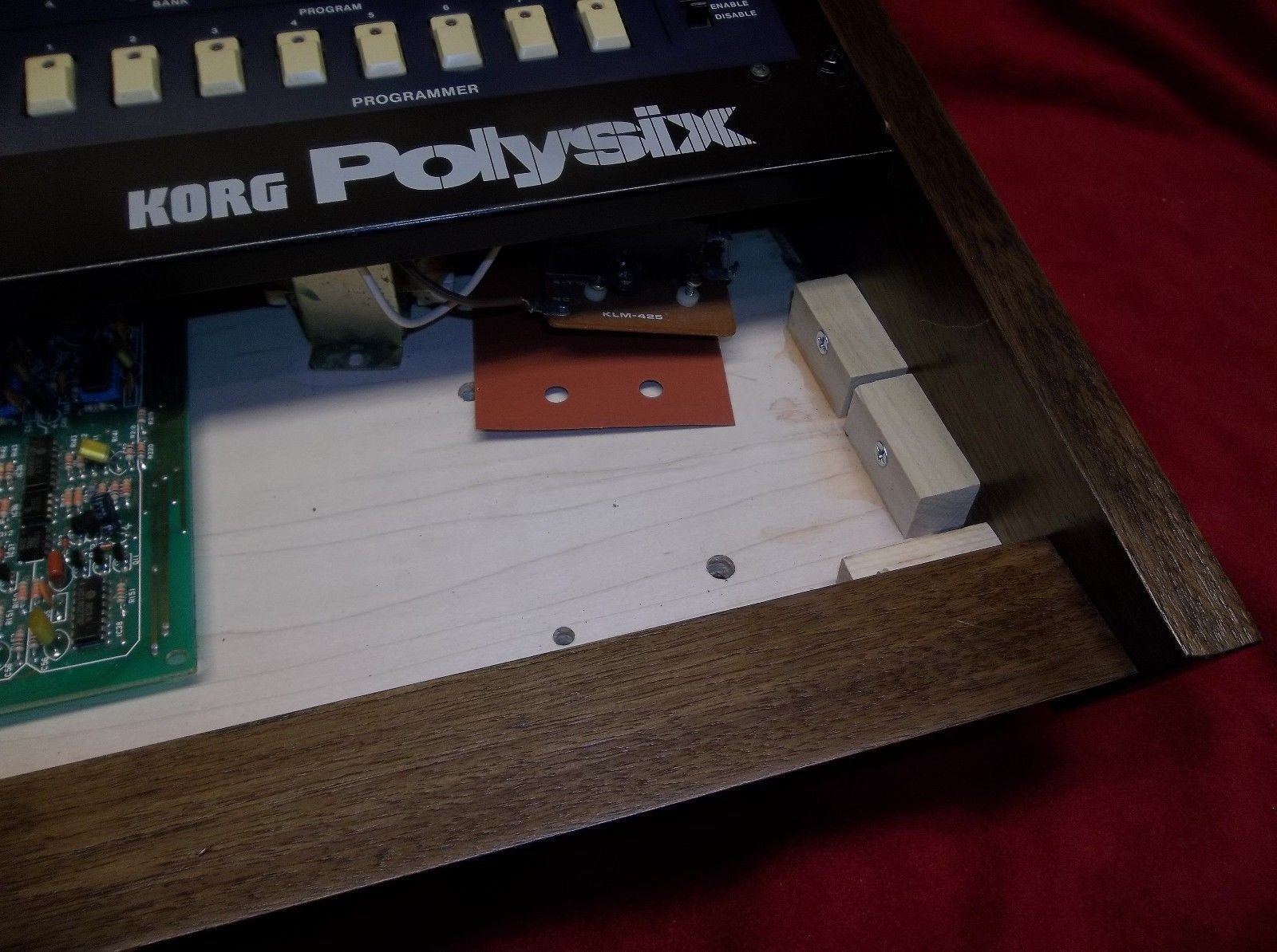Korg PolySix Synthesizer Replacement Solid Walnut Chassis / Body / Case