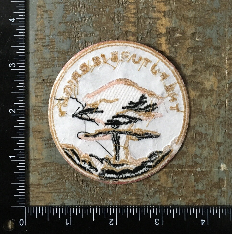 THE FUTURE IS BRIGHT Mushroom Cloud Nuke War Doomsday Embroidered Iron-On Patch