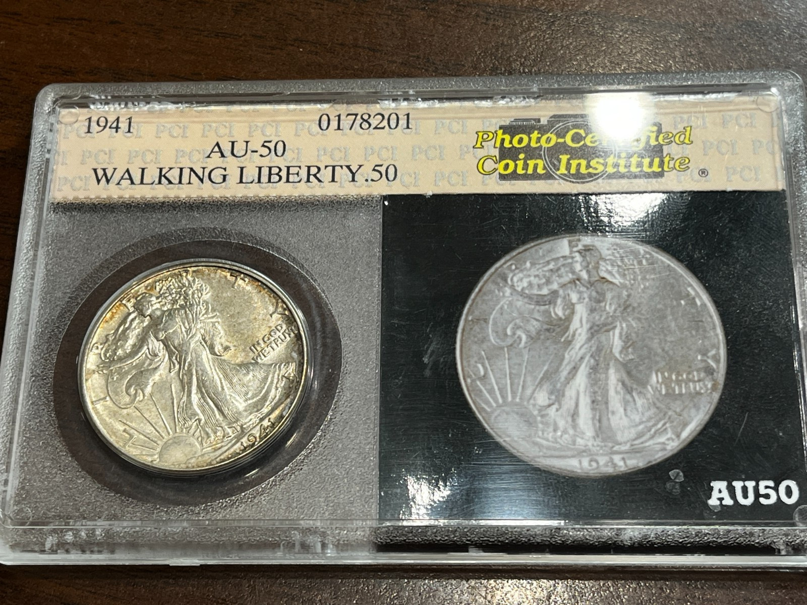 1941 Walking Liberty Half Dollar PCI Photo Graded