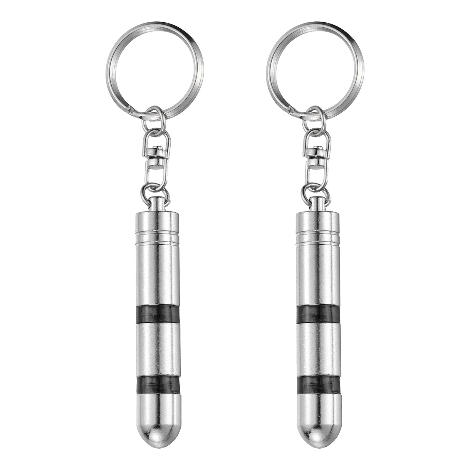 2Pcs, Anti-Static Keychain Magnetic Car Static Electricity Discharge Black