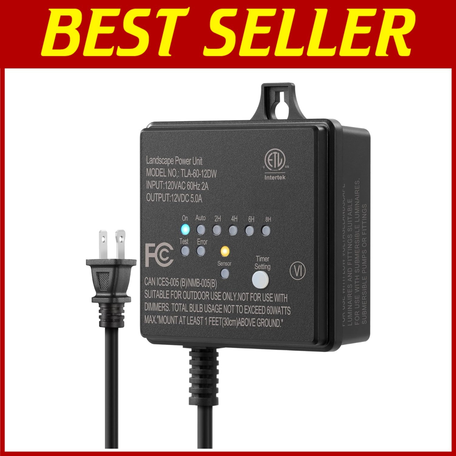 Energy-Saving Low Voltage Transformer for LED Yard Lights