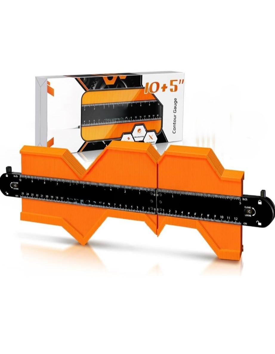 2 Piece Set of Contour Gauge with Lock 10 + 5 Inch Gifts Ideas for Dad Handyman