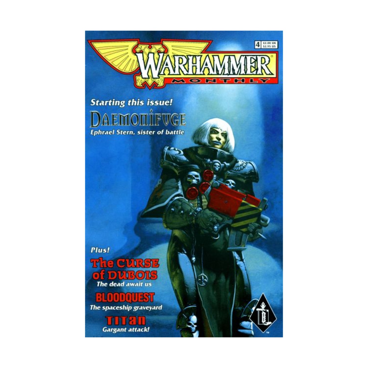 GW Warhammer Mo  #4 "Daemonifuge, Bloodquest - The Spaceship Graveyard, Ti VG+
