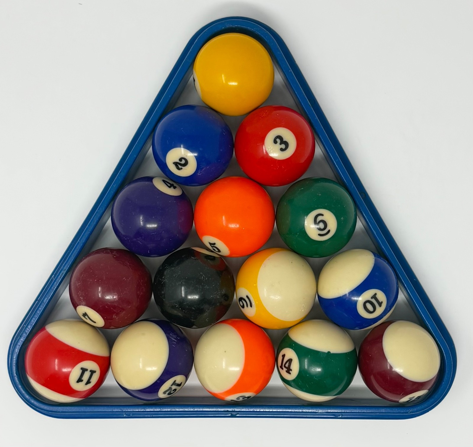 Full Set of Billiard Balls + Rack