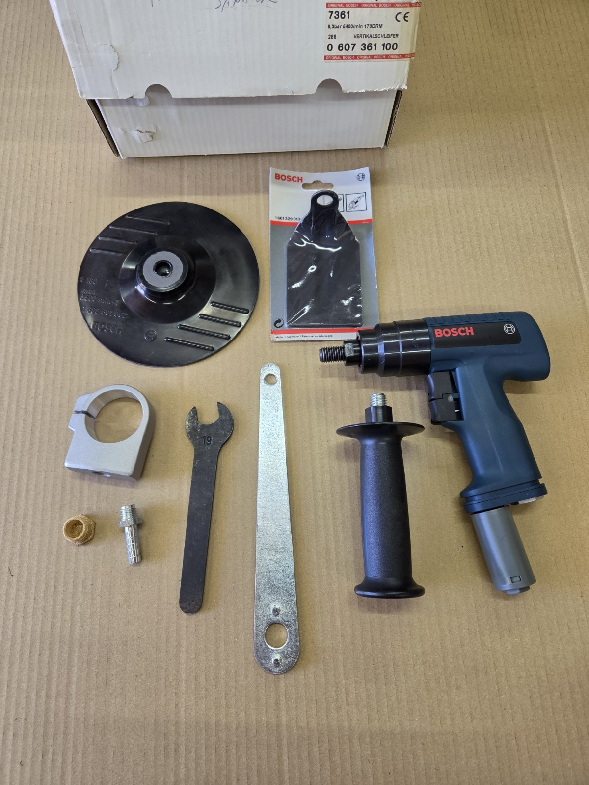NOS Bosch Pneumatic sander P-5 7361 / 0 607 361 100 6.3  bar 5400/min 170 DRM