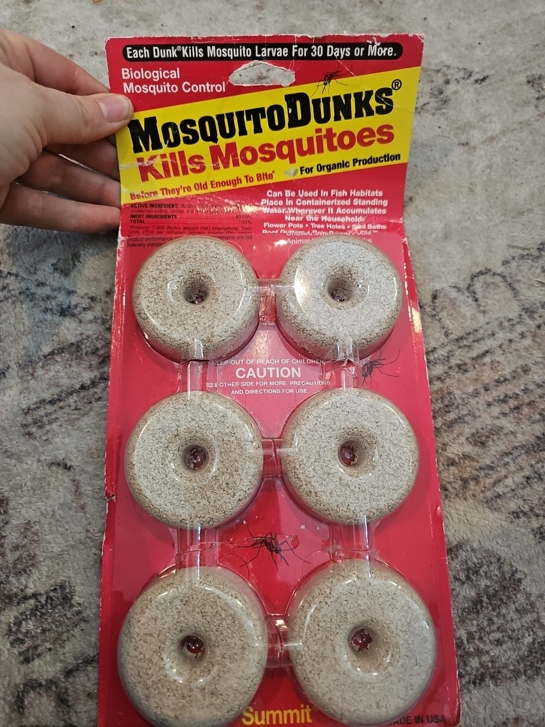 Summit Mosquito Dunks Floating Pod Kill Biologically Safe Method 6 pack