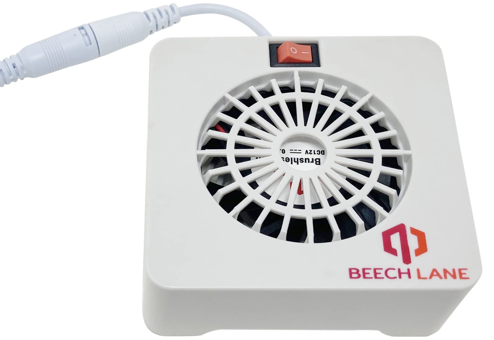 Beech Lane 12V RV Fridge Fan, Wired Connection Provides Constant Power, White