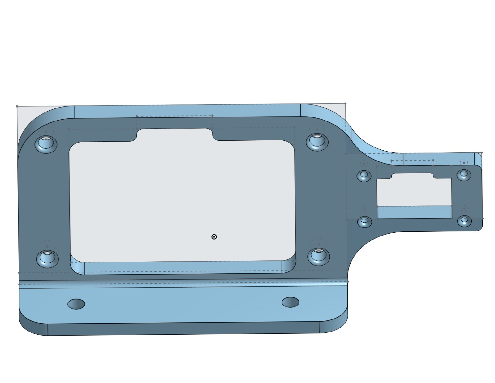 Universal FT 450, 550 Fueltech ECU/Wideband mount