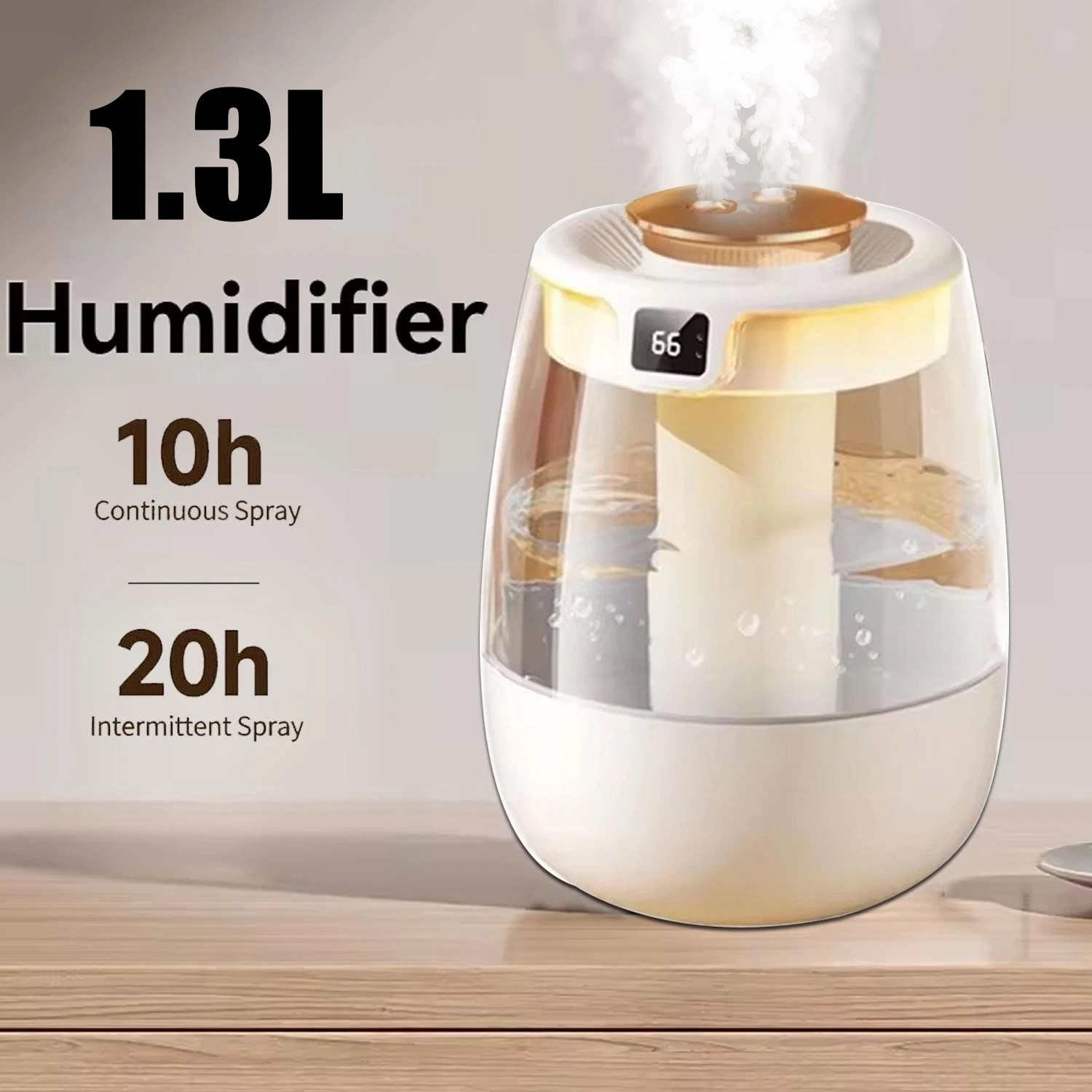 1300ml Humidifiers for Bedroom Large Room Office Cool Mist Air Humidifier Indoor