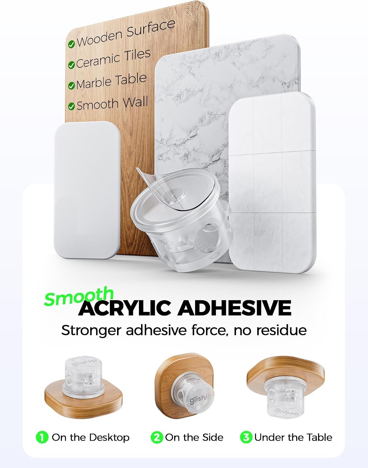 Upgraded 360° Magnetic Cable Clips - Strong Adhesive for Ultimate Cable Control