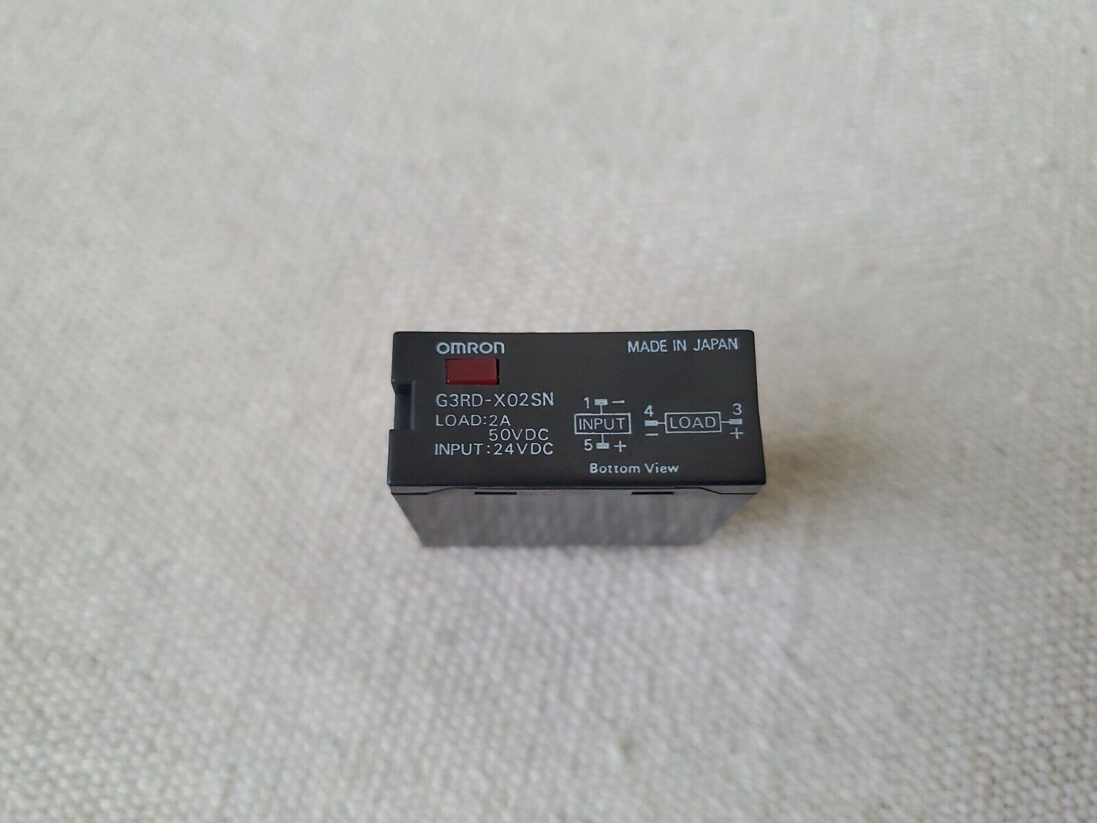 OMRON G3RD-X02SN SOLID STATE RELAY 2AMP 50VDC 24VDC 4 BLADE