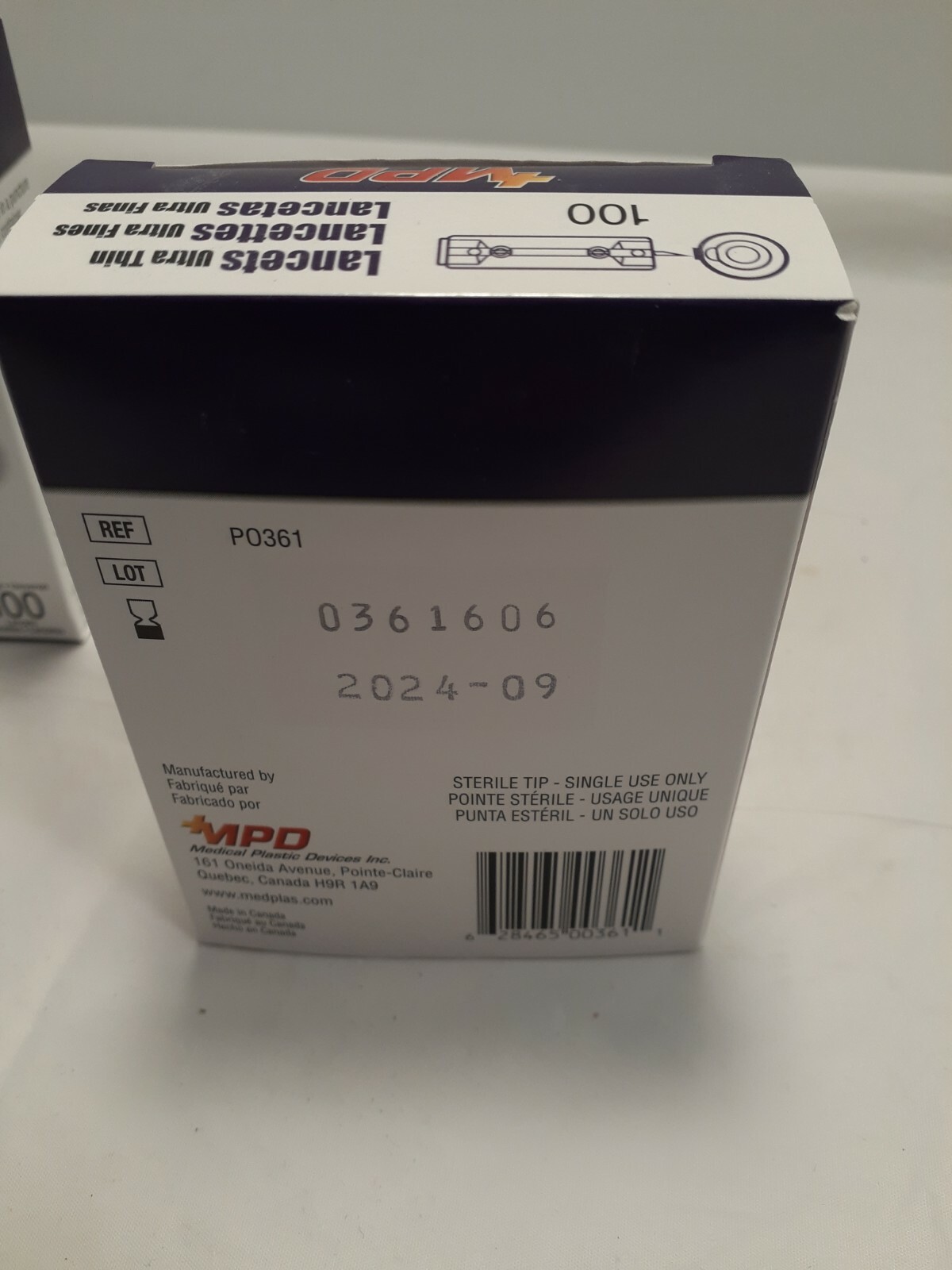 (2) MPD Ultra Thin Lancets - 100 Count Ea