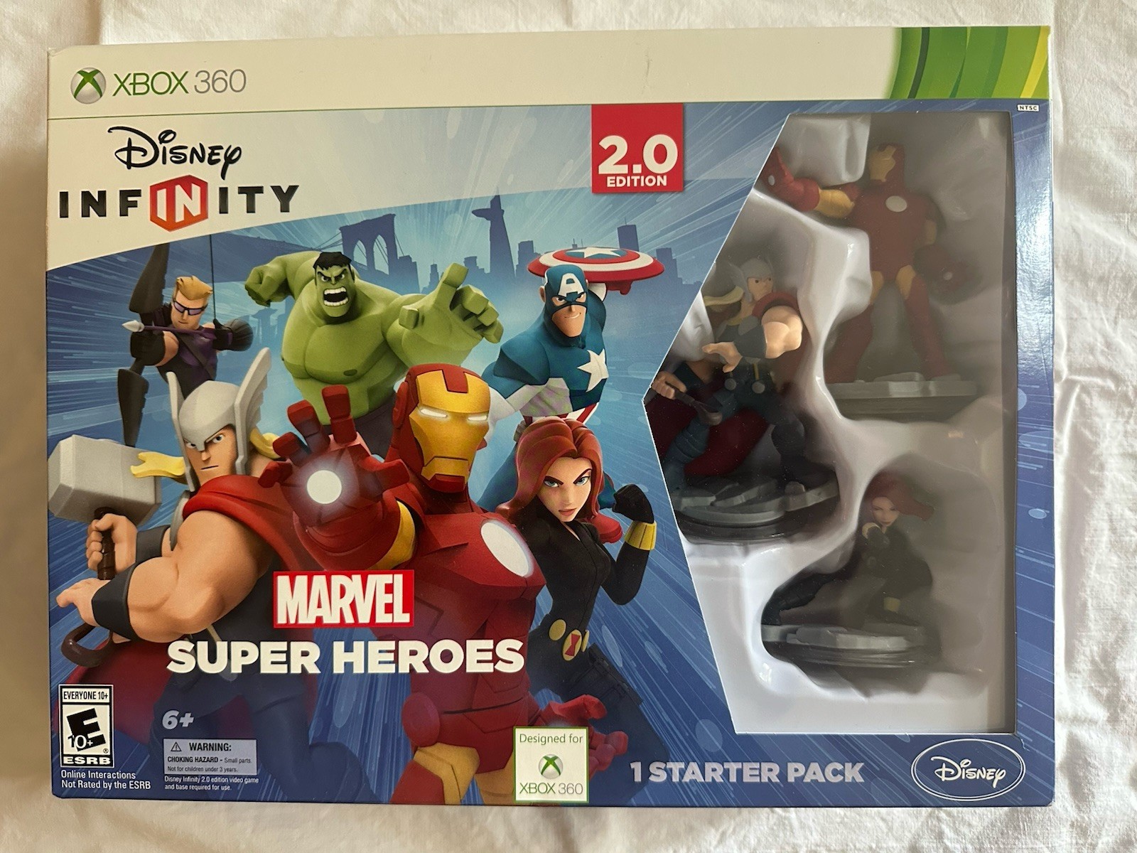 NIB DISNEY INFINITY 2.0 MARVEL SUPER HEROES XBOX 360 STARTER PACK AVENGERS GAME