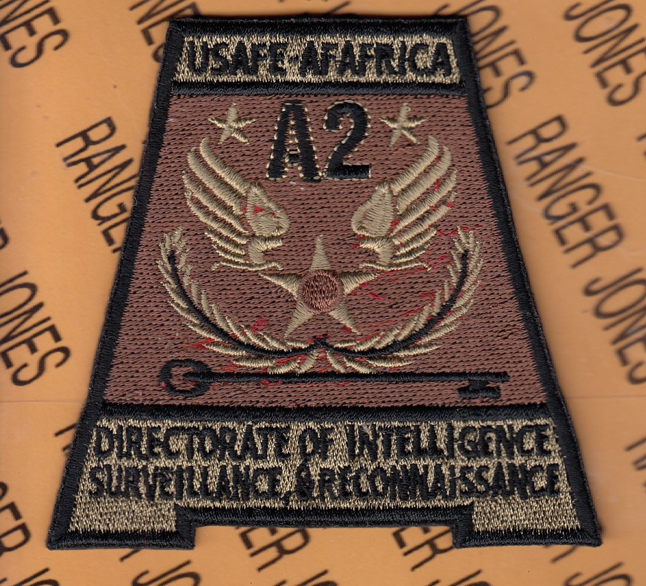 USAF Air Force Europe AF Africa Directorate ISR A2 ~3.5" OCP No HOOK patch c/e