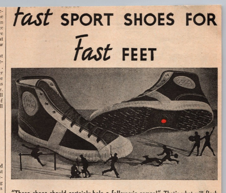 1936 Ball -Band Shoes Vintage Print Ad Mishawaka Rubber Woolen Mfg Co Indiana